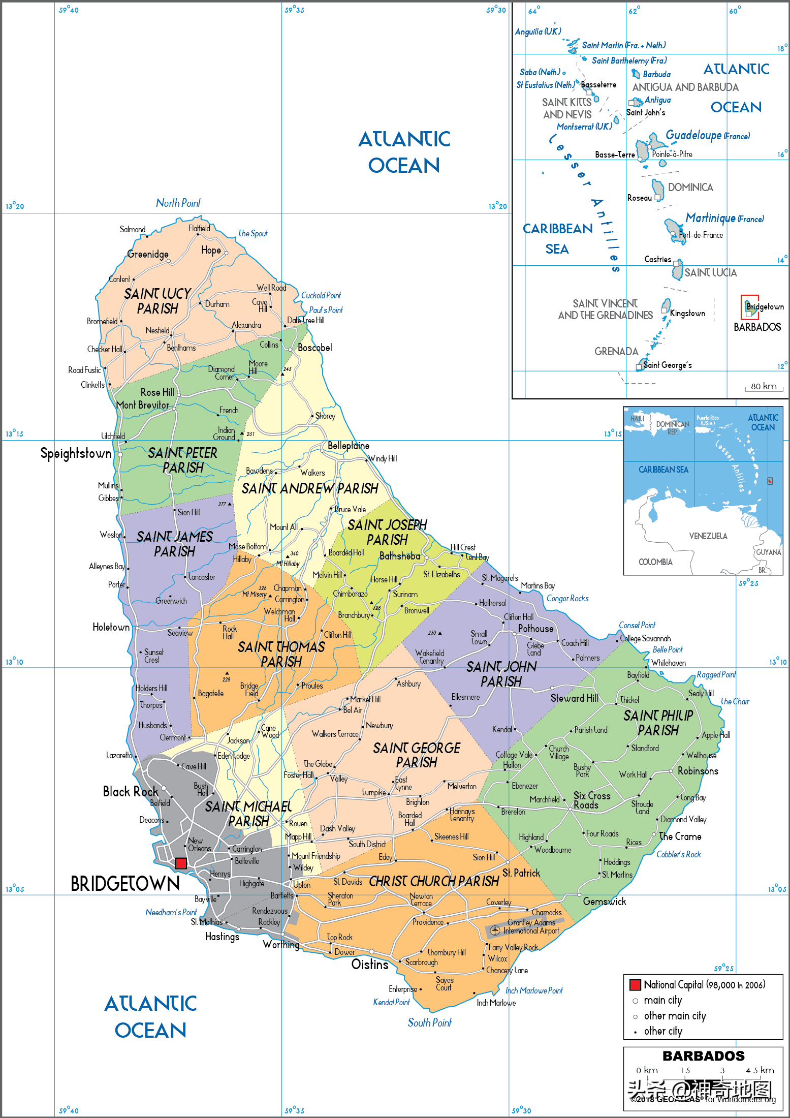 乱谈岛屿（90）巴巴多斯（Barbados）加勒比海的小岛国