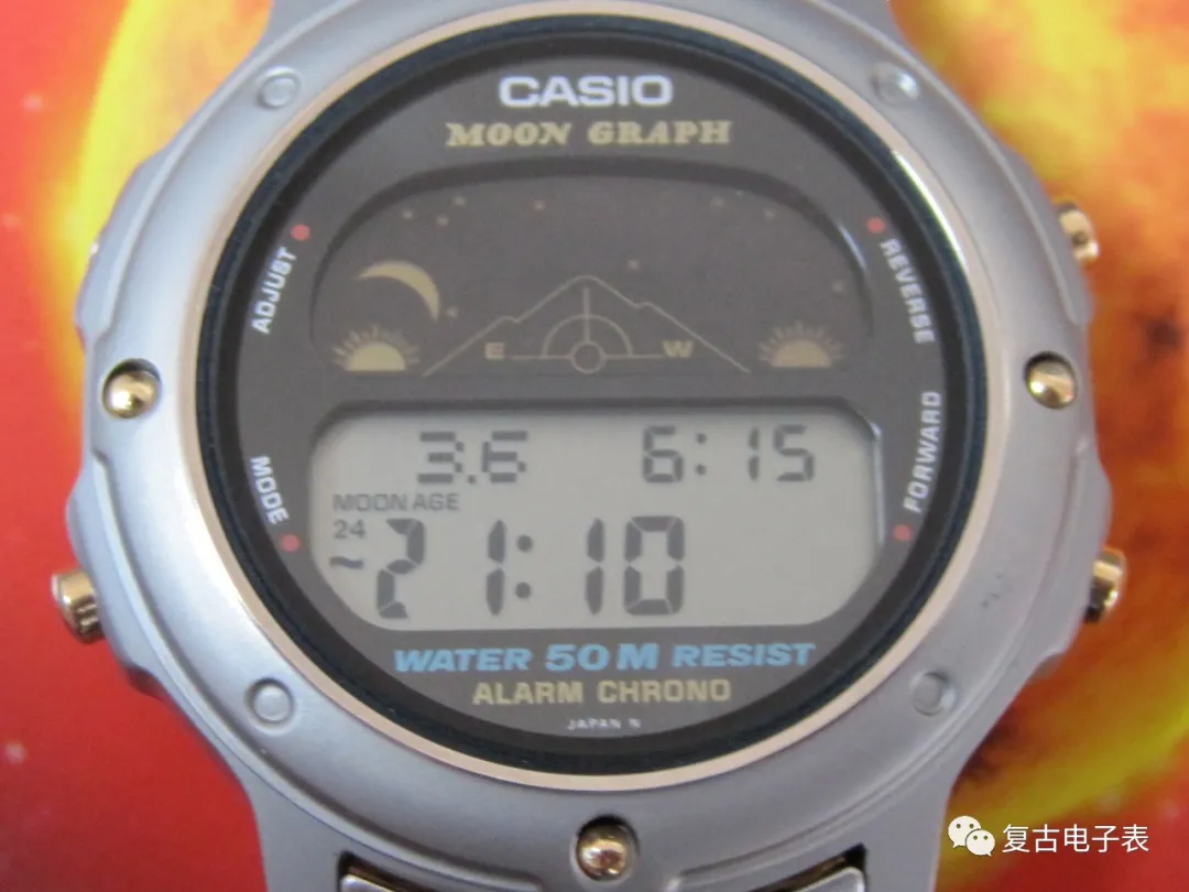 纵观日月星辰的全金属卡西欧——CASIO MOON GRAPH gmw61