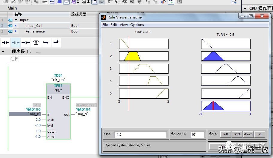 PLC单参数模糊控制（含代码）