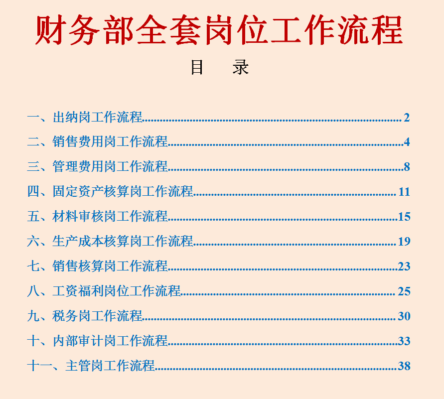 不知财务部11个岗位流程的会计，跳槽都难，更别提升职加薪