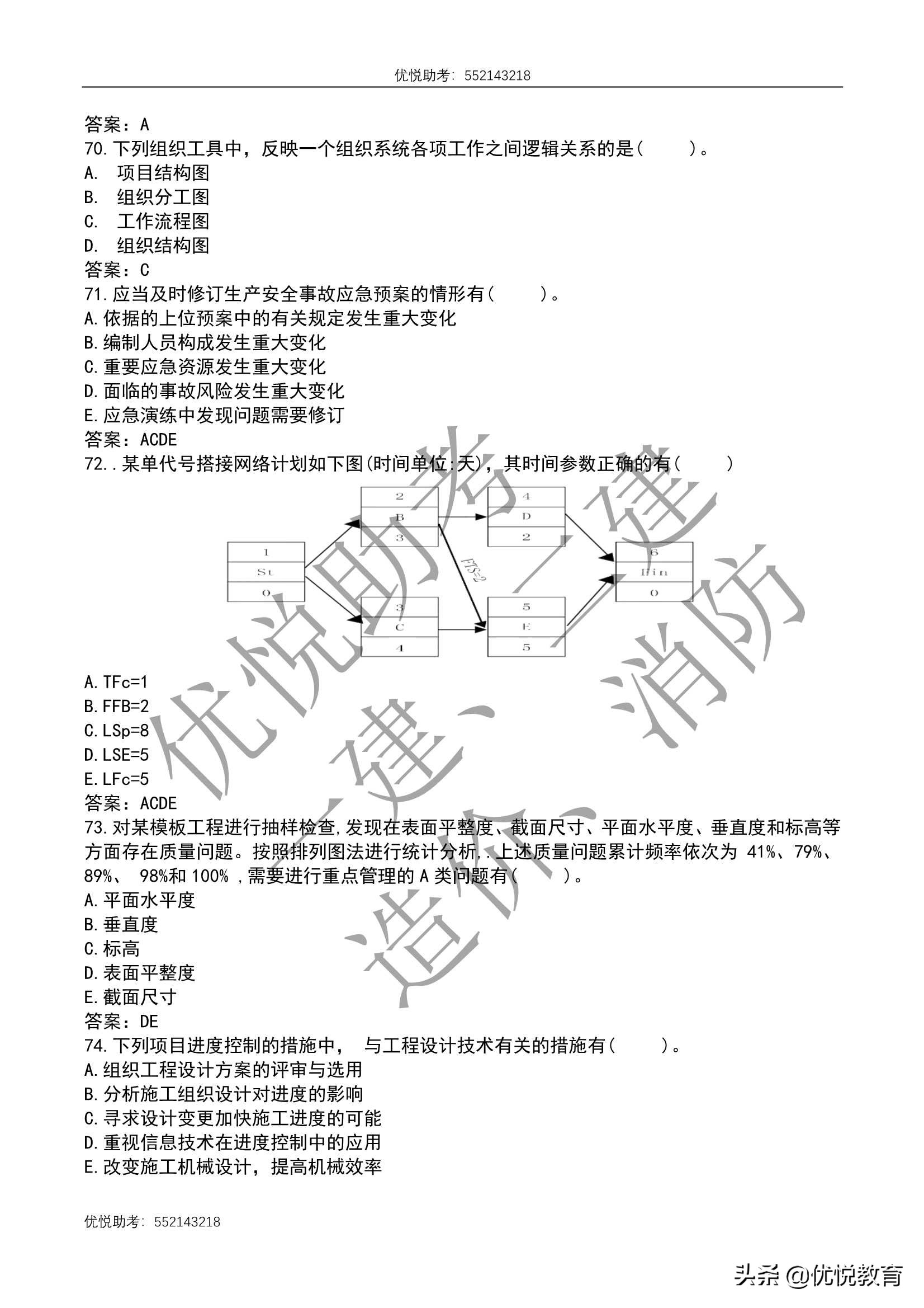 2021年一级建造师项目管理真题与答案（完整版）