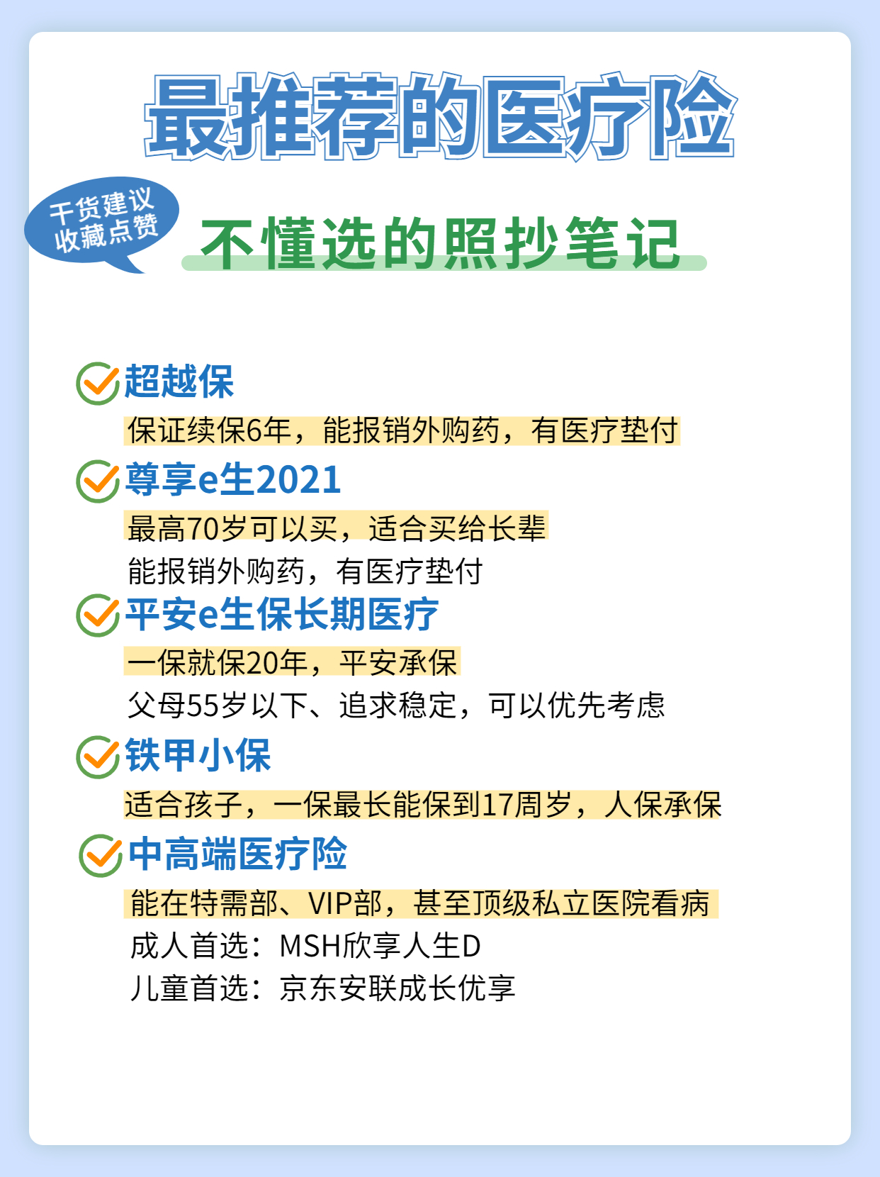 花了整整一个月，整理出了最值得买的保险