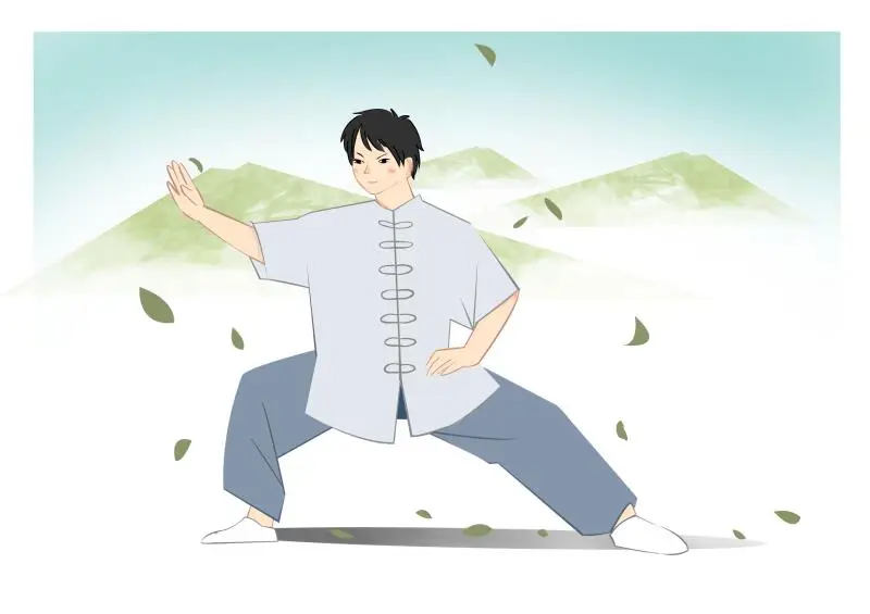 养生气功八段锦标准教学（养生气功八段锦预备式）