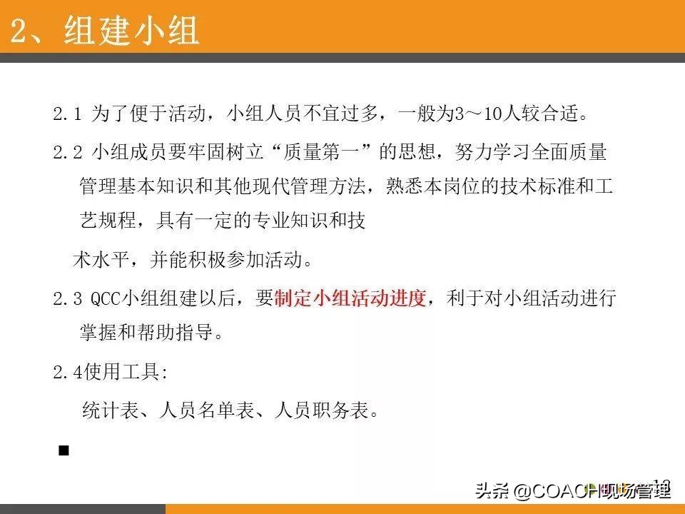 现场管理（QCC)-QCC品管圈活动步骤及培训教材（97页）