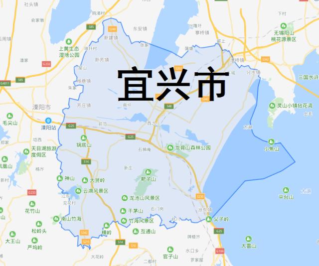 江苏宜兴地理位置图片