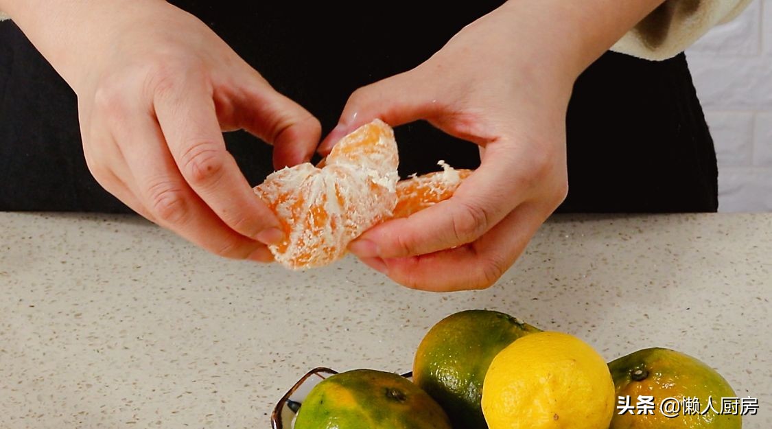 入冬后，碰到酸桔子这样吃，整上20斤，随吃随取，放一冬天没问题