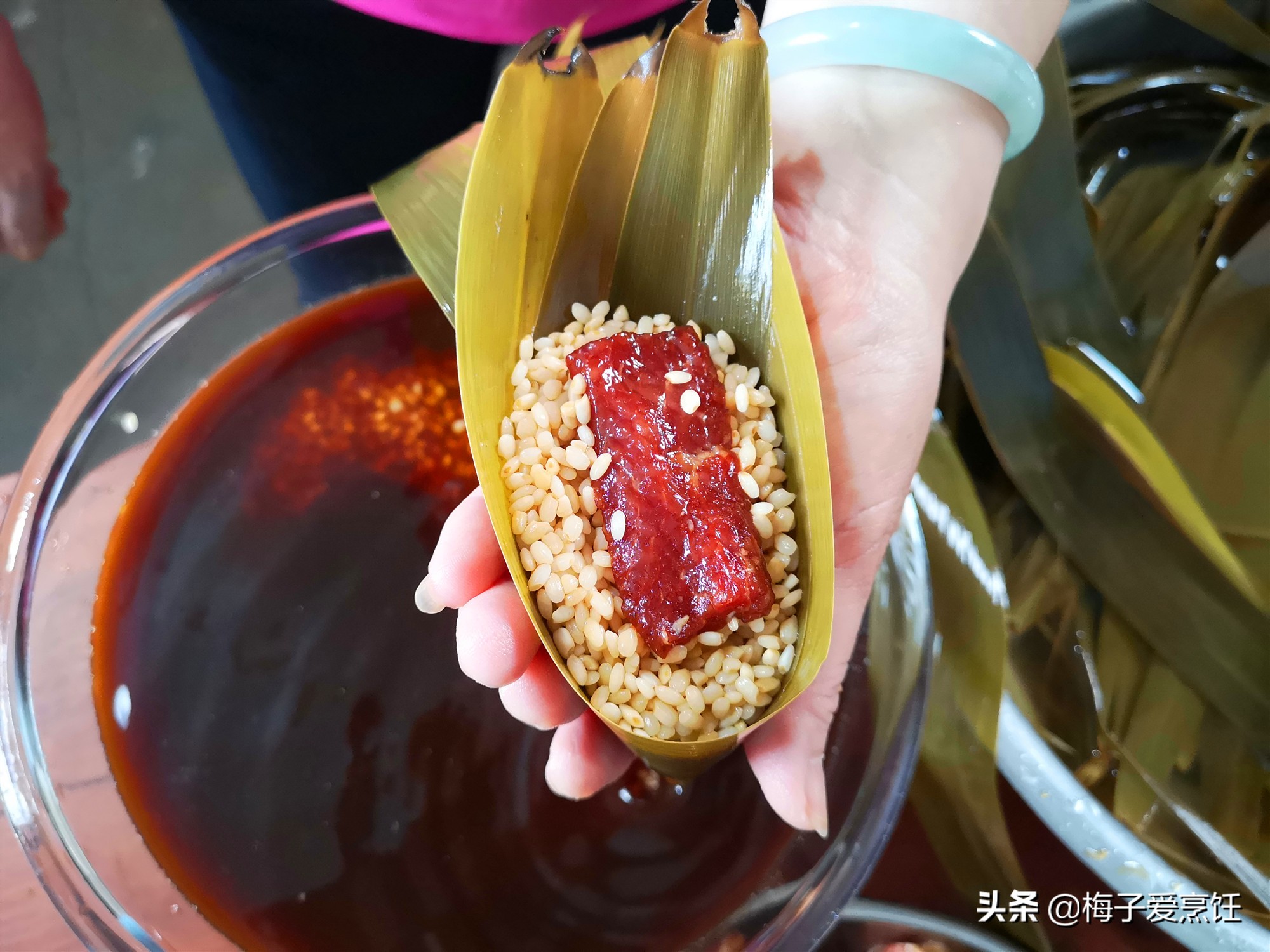 鮮肉粽子,鮮肉粽子的做法和配料
