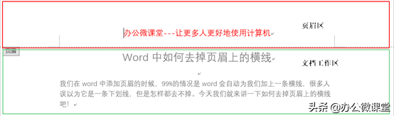 Word中如何去掉页眉上的横线