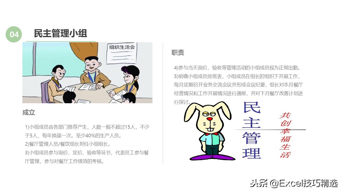 某餐饮连锁店管理标准培训课件，共25页PPT，含采购 卫生 运营