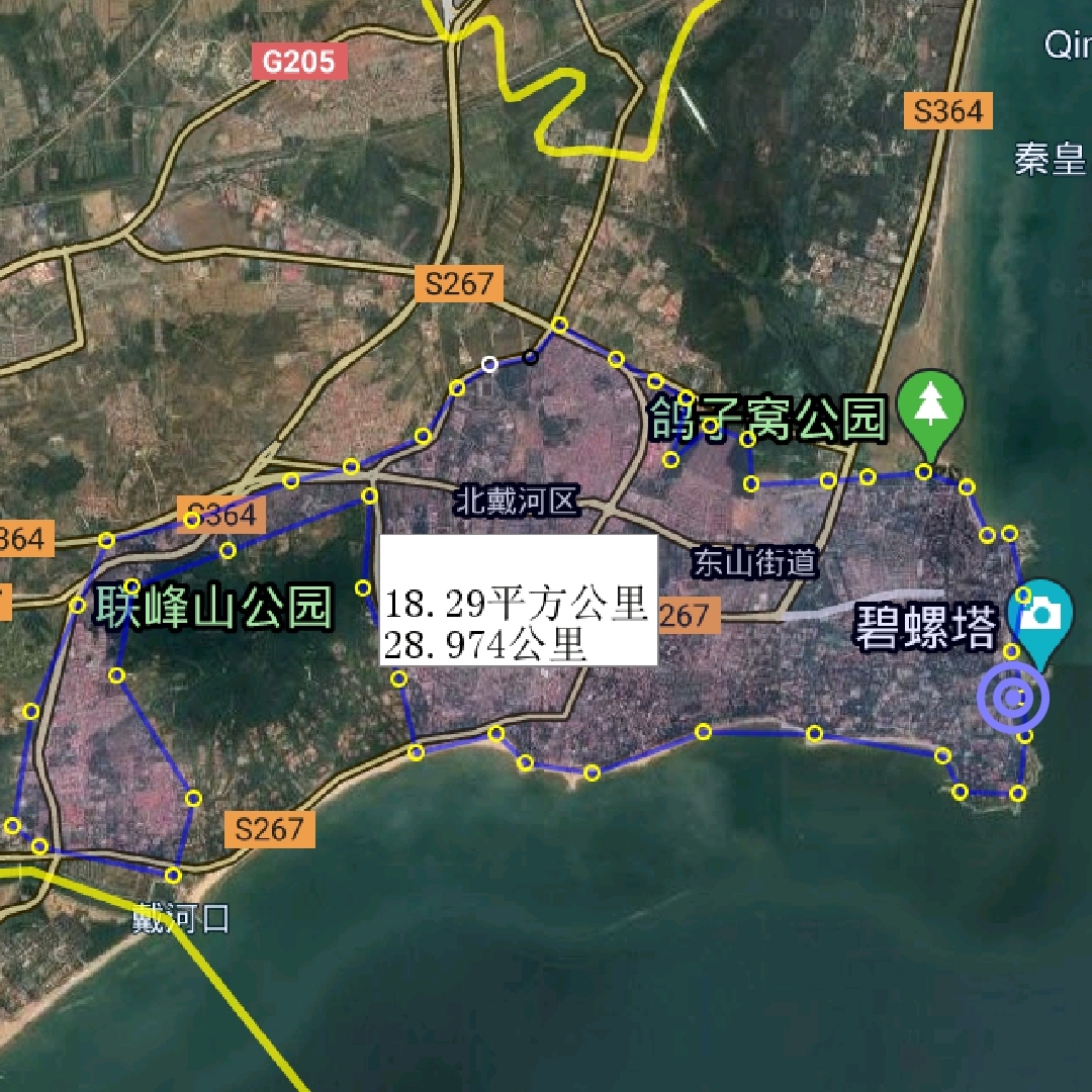 秦皇岛青龙县地图（秦皇岛市建成区面积排名）