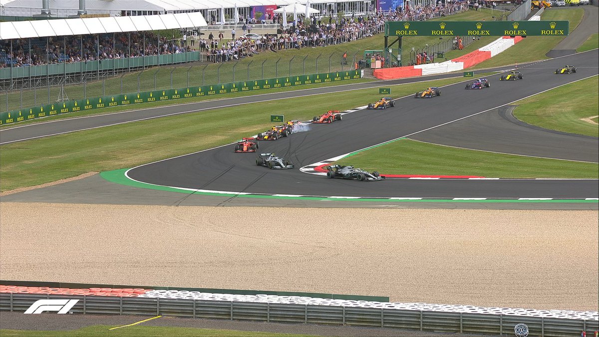 F1英国站正赛：汉密尔顿夺冠 勒克莱尔季军 维特尔撞车