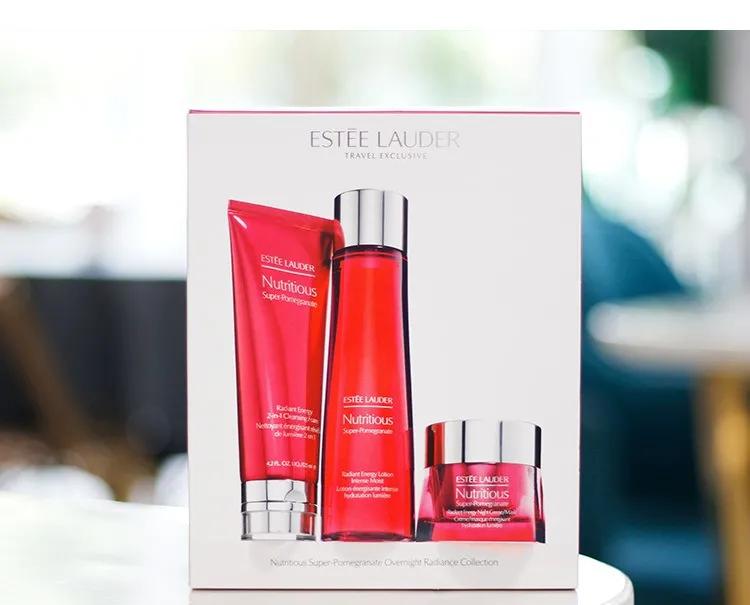 雅诗兰黛红石榴三件套，能从肌肤深层祛黄排毒抗氧化的套盒