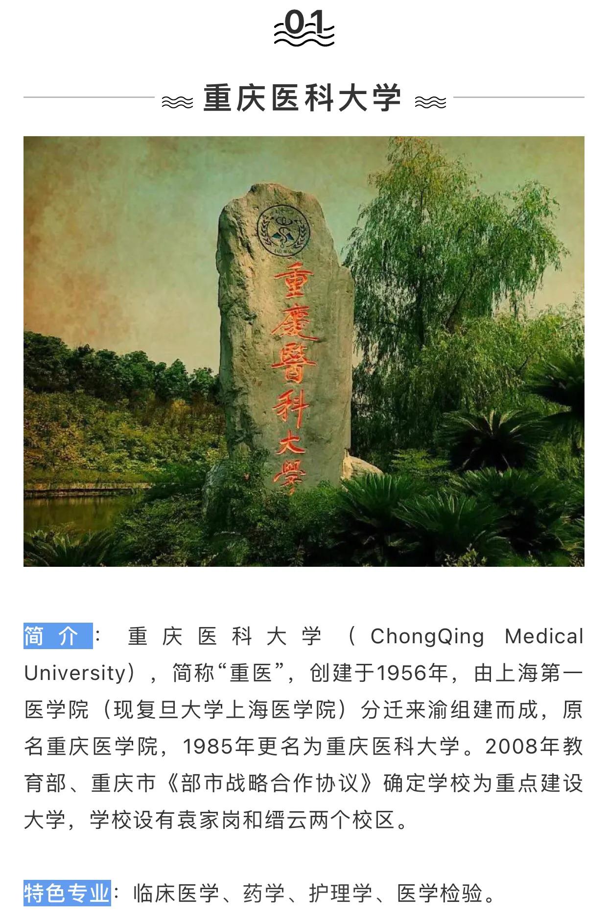 医药丨盘点西南地区前十所医药类大学！附历年分数！想学医就收藏