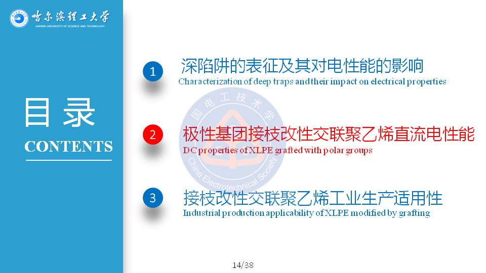 哈尔滨理工大学杨佳明副教授：深陷阱改善交联聚乙烯电性能的研究