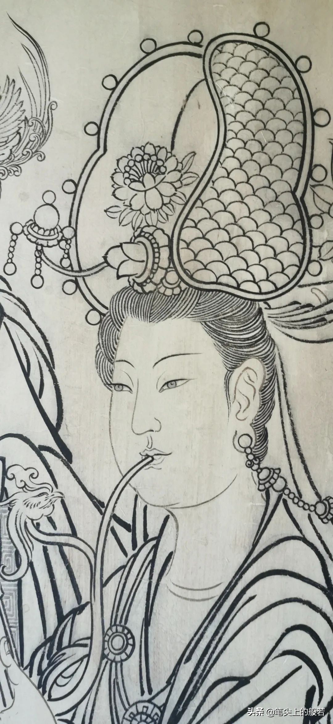 代表作之一 ,一直是历代人物画家学习的范本,远至宋代白描大家李公麟