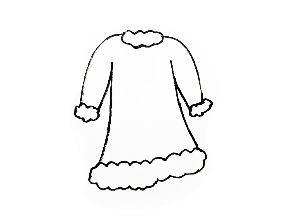 亲子简笔画衣服素材｜10款卡通衣服的画法，跟着步骤，简单易画