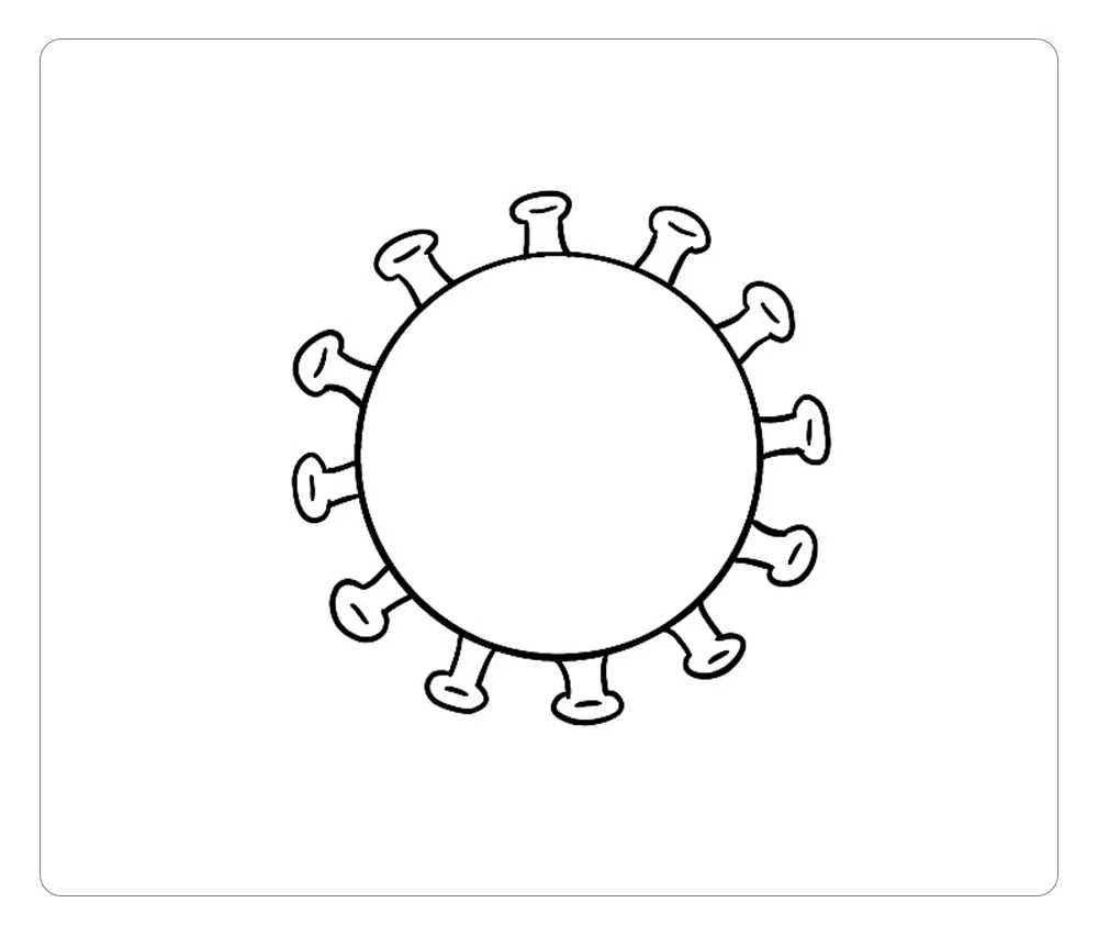 超简单的病毒简笔画，致敬白衣战士