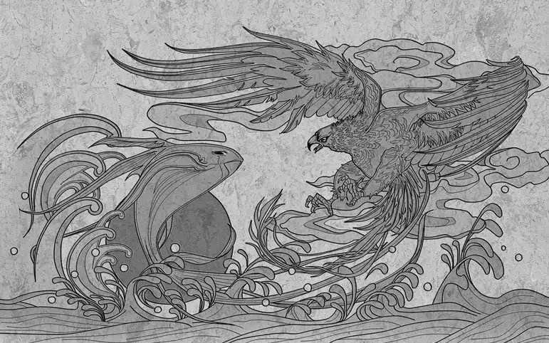 鲲鱼的真身图片太吓人(一文详解鲲鹏的源头)