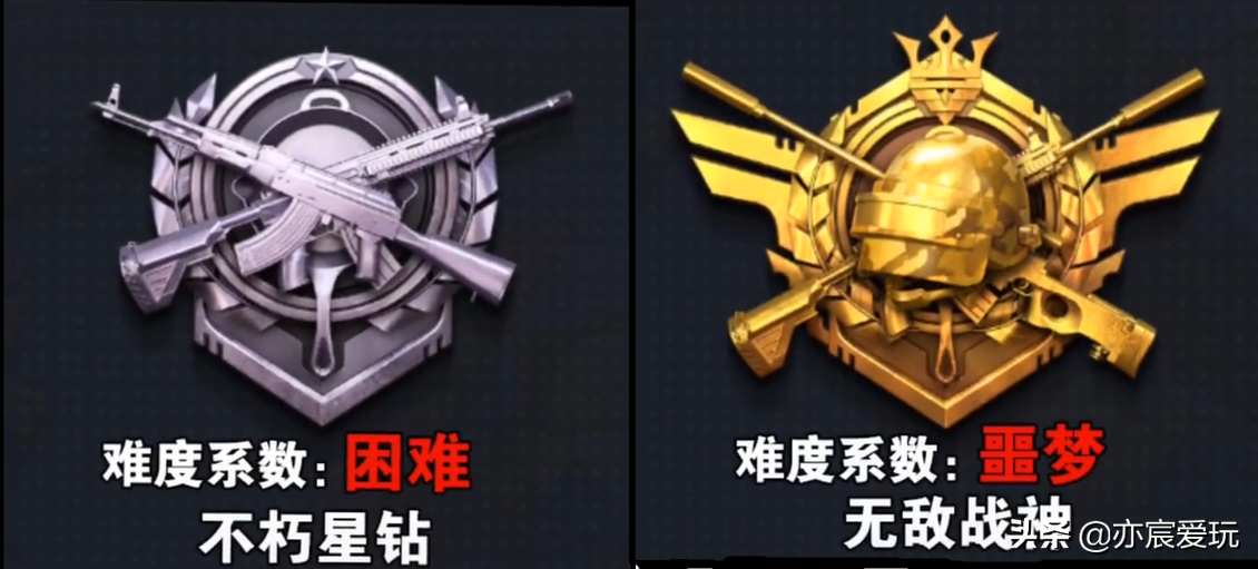 和平精英:各段位真实的难度,王牌只是一般,地狱难度不是战神?