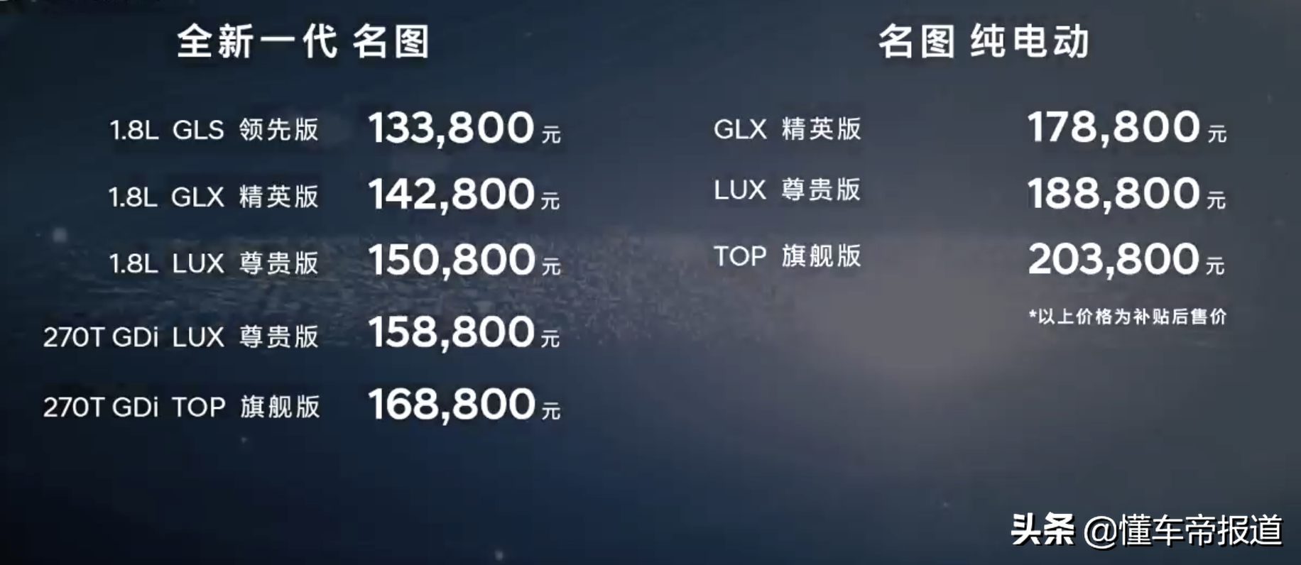新车｜推荐中高配，最低配不考虑，现代名图家族购车手册