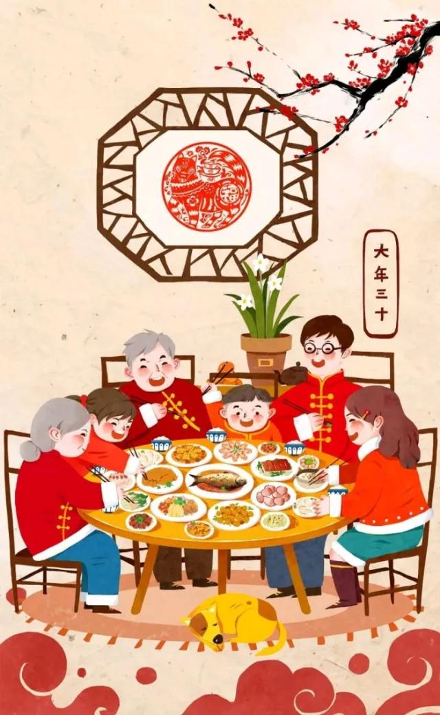 中国民俗故事《春节的来历》