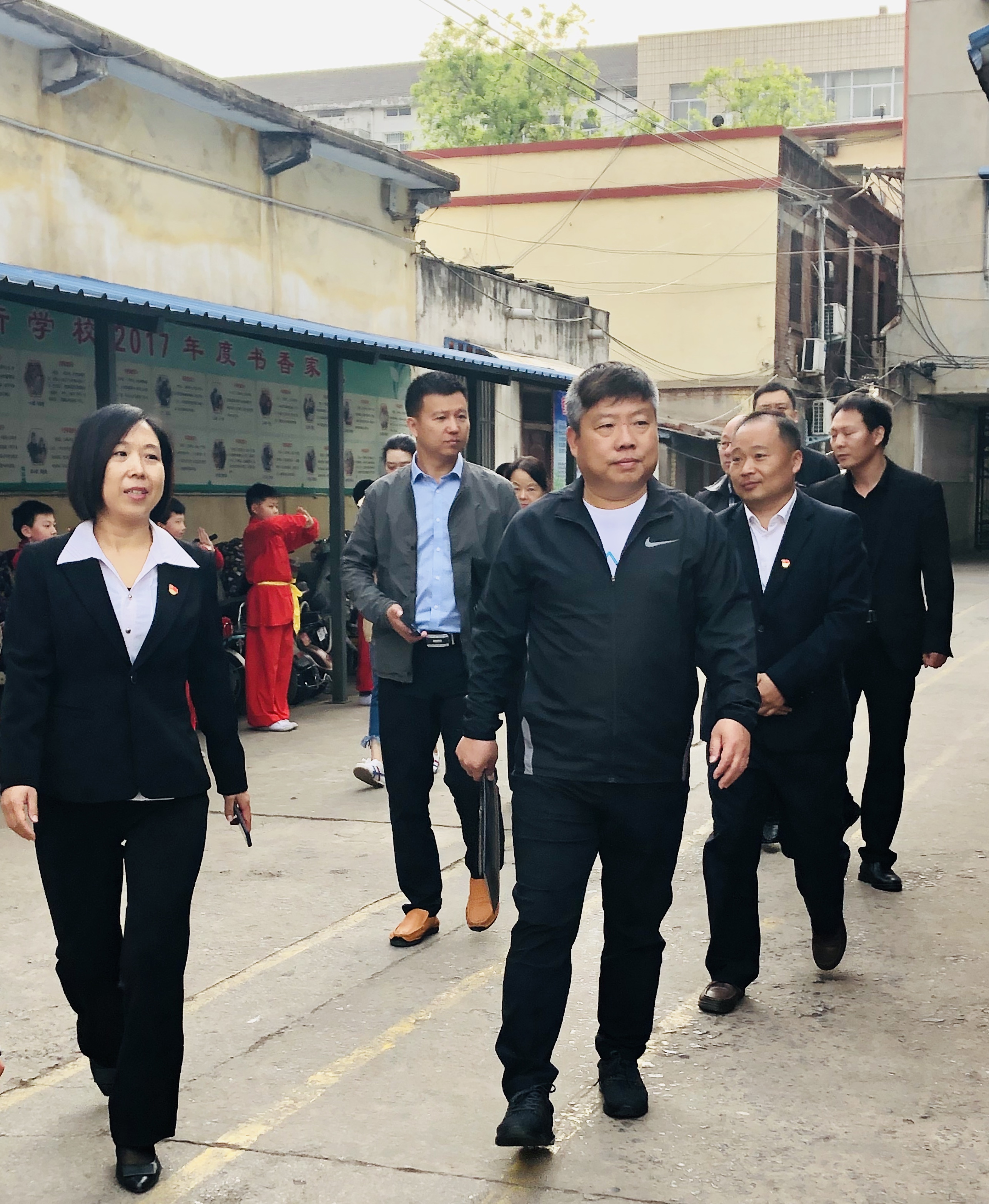 河南省济源市济水西街学校创建武术特色校验收