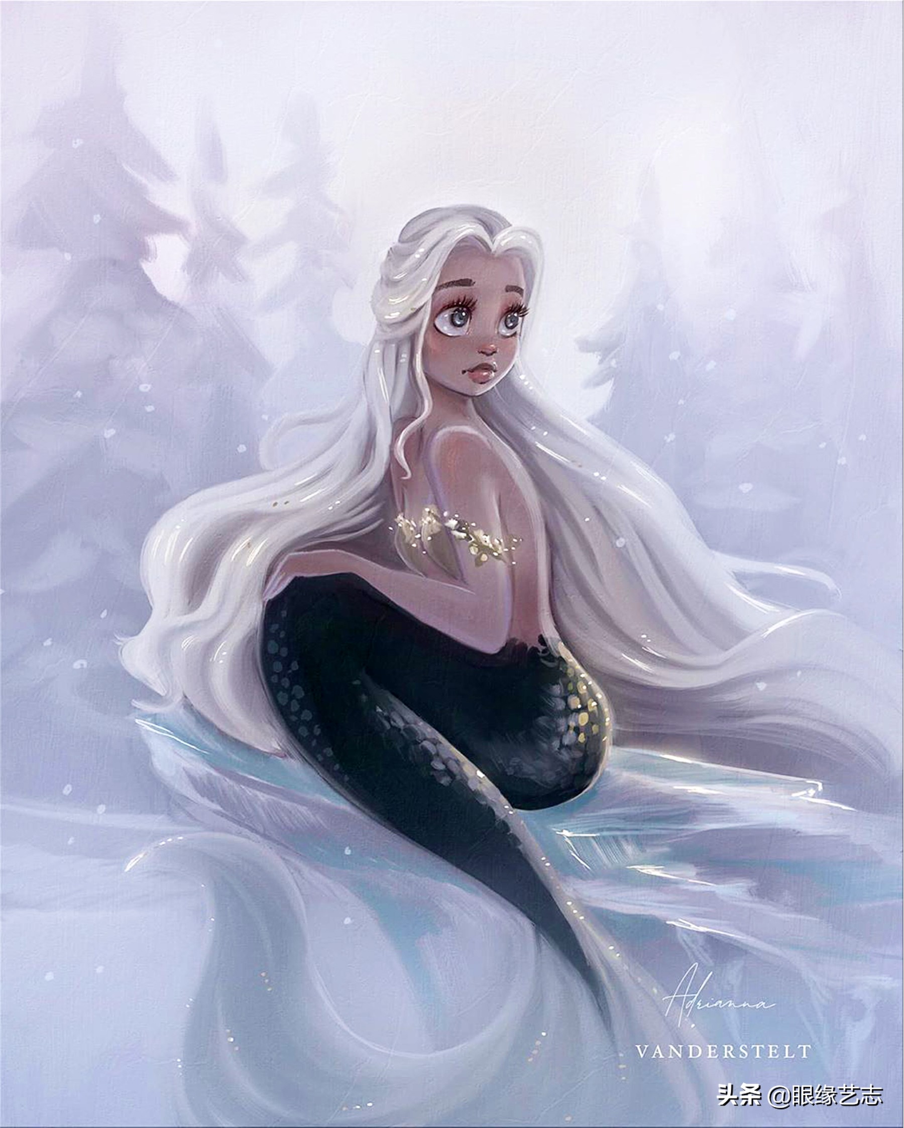 迪士尼画师带你领略虚幻美学中的人鱼梦