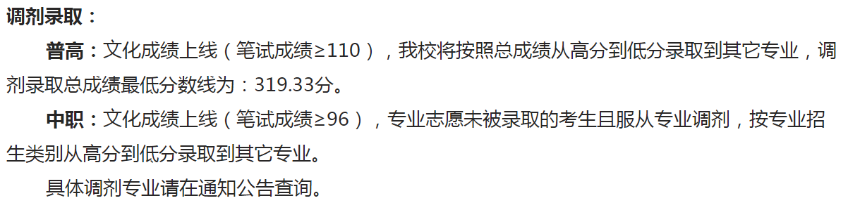 2020年单招大专学校（各院校高职单招分数分享）