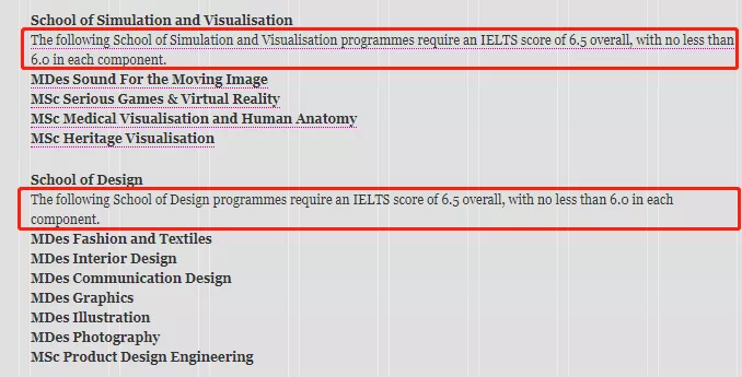 2021年世界顶级名校最新语言成绩要求