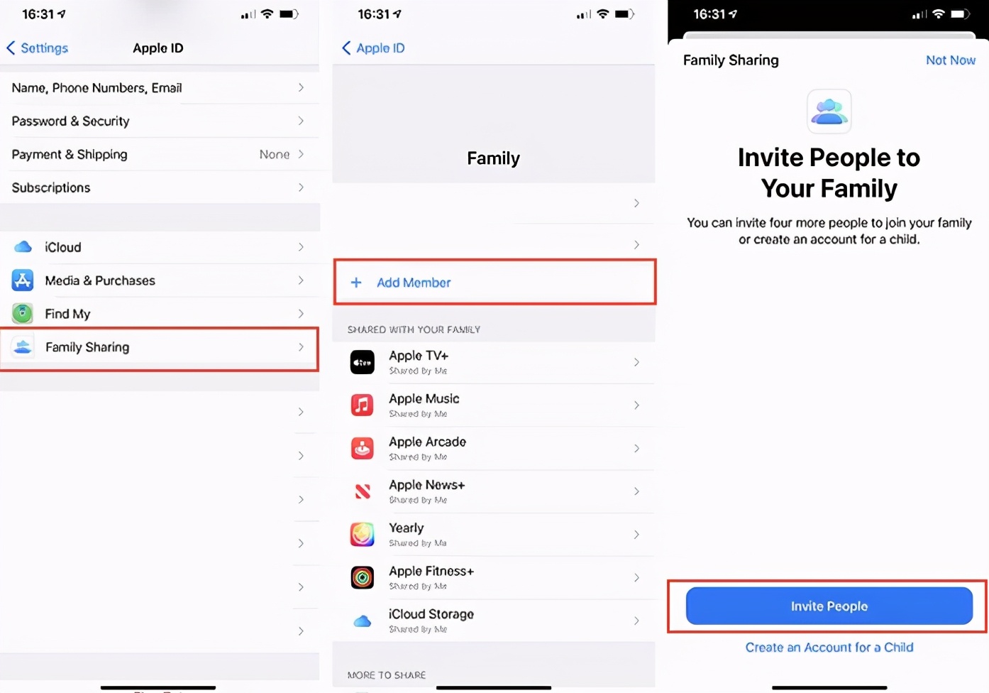 如何与家人分享 Apple Music