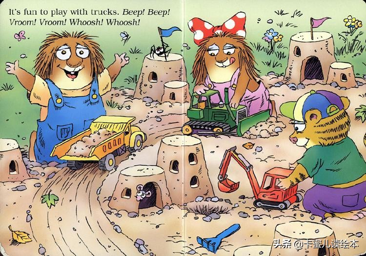 英文有声绘本《Just a dump truck》一辆翻斗车