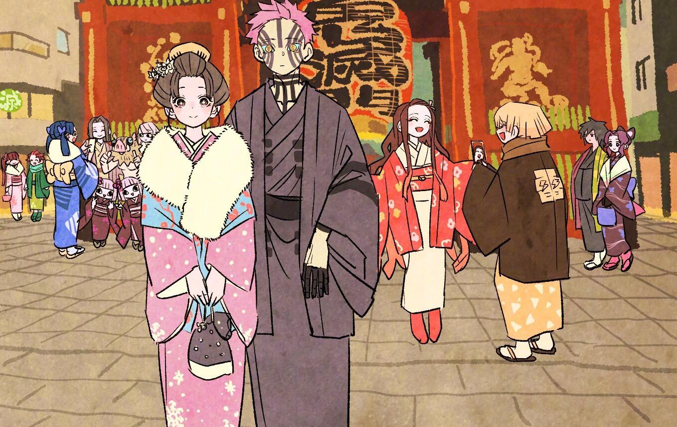 鬼灭之刃现代风:颜担纷纷换上女仆装,鬼舞辻如高冷女总裁