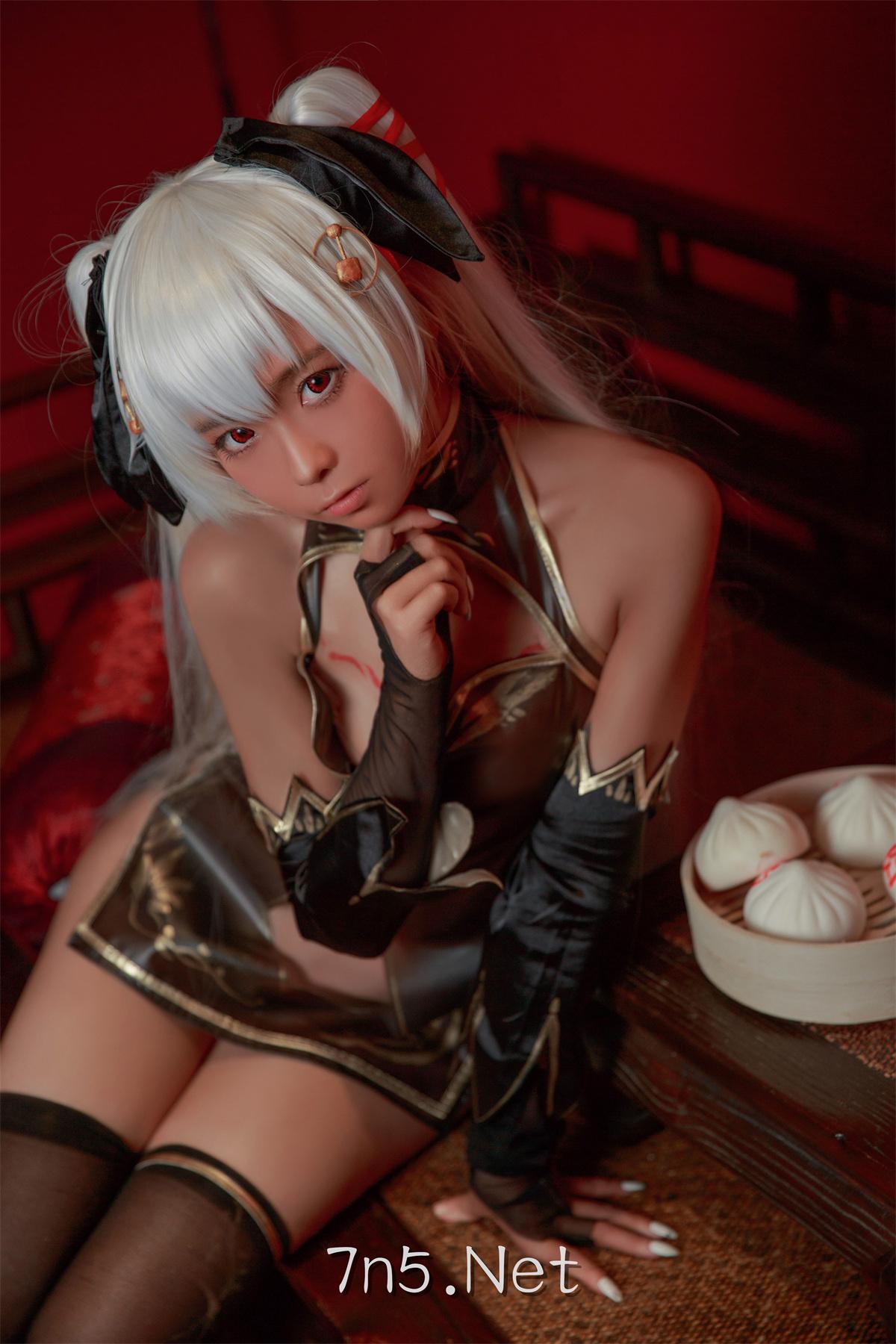 G44不会受伤 NO.024 褐色旗袍娘[18P-58MB]