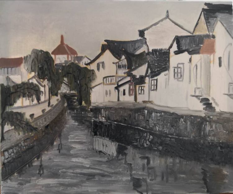 67岁实现儿时梦-常熟老年大学油画班首次开展