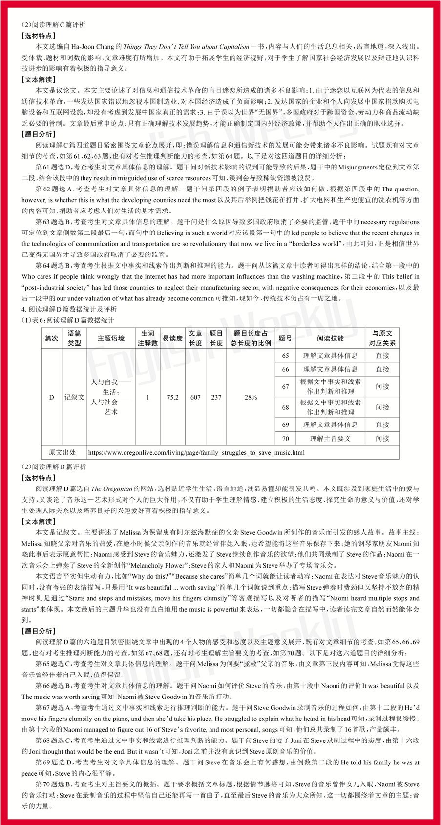 2019高考英语-江苏卷评析
