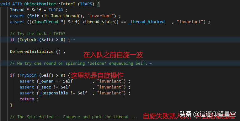 Synchronized轻量级锁会自旋？好像并不是这样的
