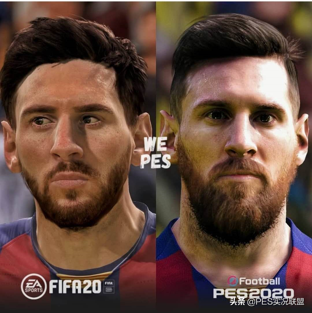 pes2018世界杯脸型补丁(「实况联盟」20赛季脸型对比！FIFA20是来搞笑的吗？)