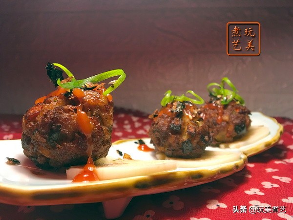 用山药泥替代淀粉，牢牢粘住“丸藕”