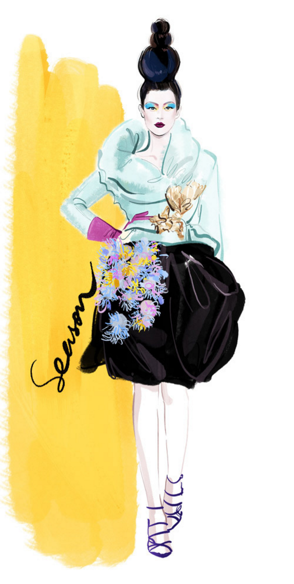 一个网页设计师jjseason的业余爱好，风靡影视圈的时尚插画