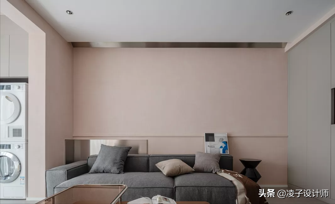 107㎡简约柔和粉色美宅，一进门，温柔浪漫的气息就扑面而来