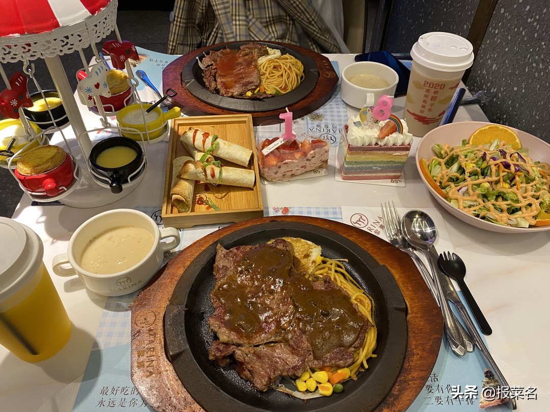 西冷牛排、蔬果沙拉、墨西哥牛肉卷、腓肋牛排，西餐美食推荐