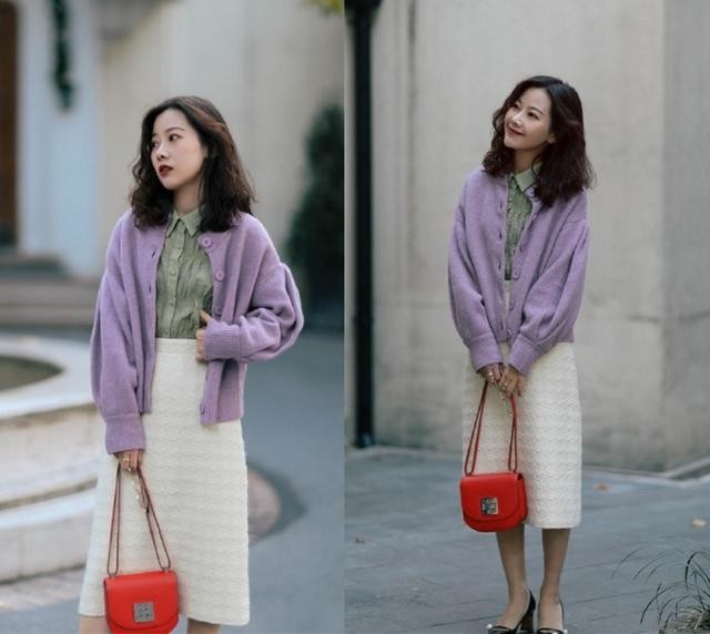 “毛衣+半身裙”，才是2021秋冬最时髦气质的打开方式