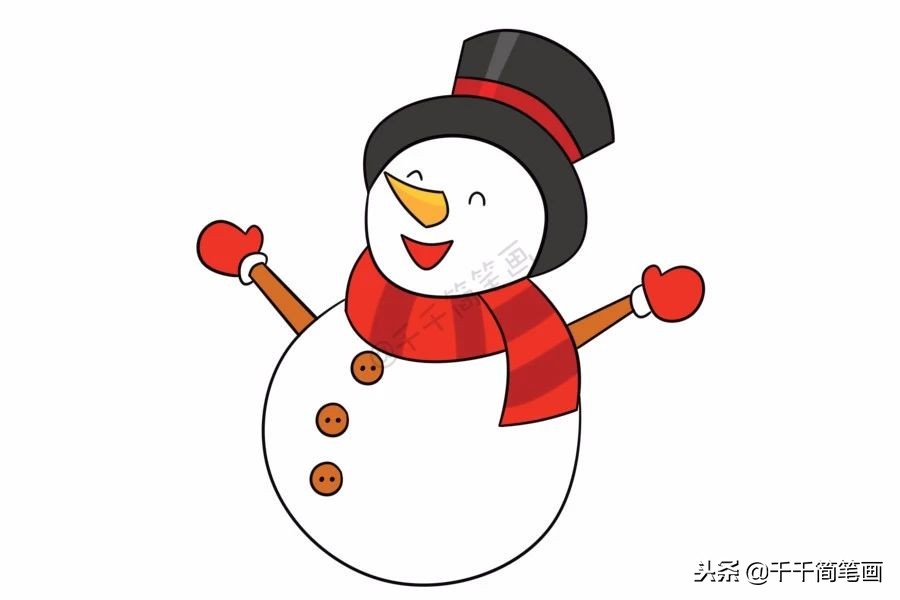 2018年圣诞节雪人简笔画怎么画？