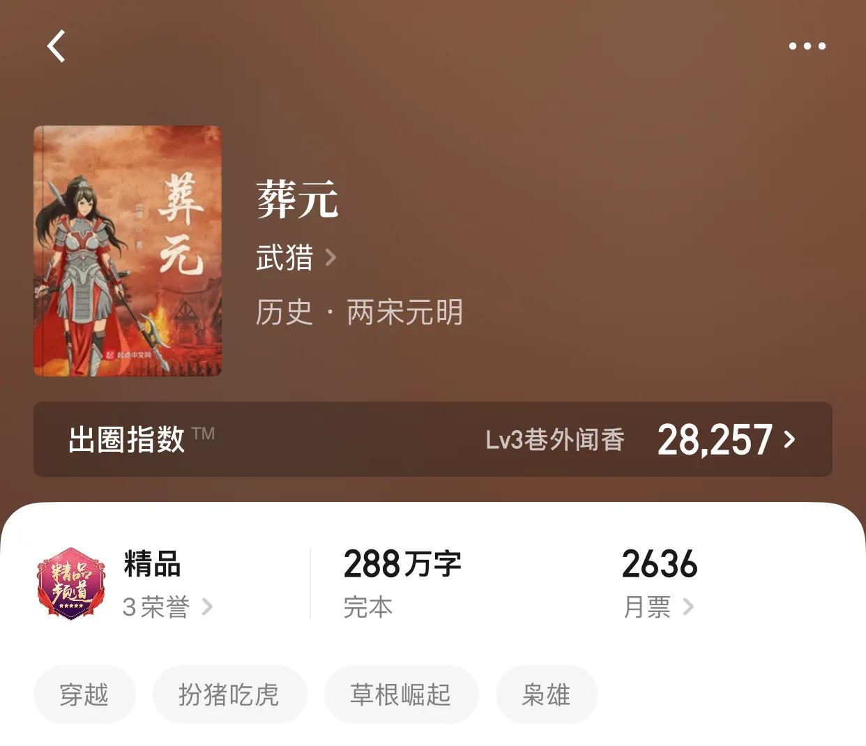 八本穿越历史小说，区区盛世凡人，怎能体会乱世的天地黎民