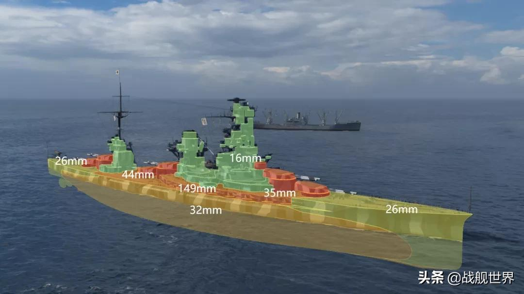 血量,这个数据在Ⅶ级战列舰中排名第四,仅次于胡德,锡诺普和鲨(长门)