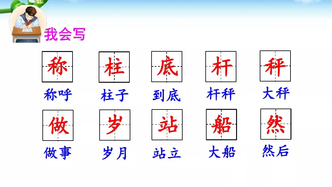 部编版二年级语文上册第4课《曹冲称象》图文讲解