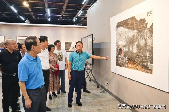 “庆祝中国共产党建党100周年•风展红旗—冯凤举画展”隆重开幕