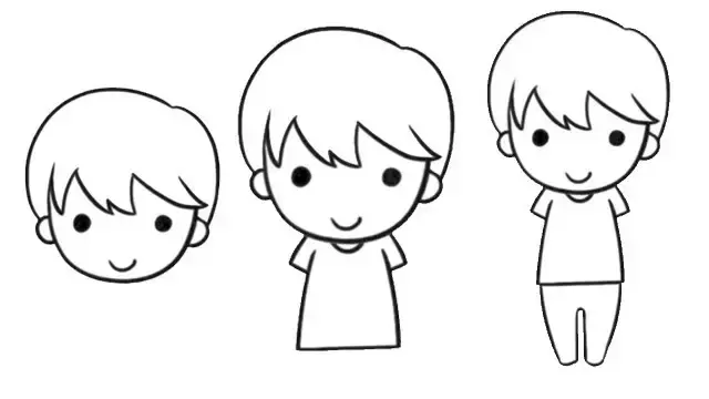简笔画|从婴儿到老人简笔画大全,益智易学,建议收藏!