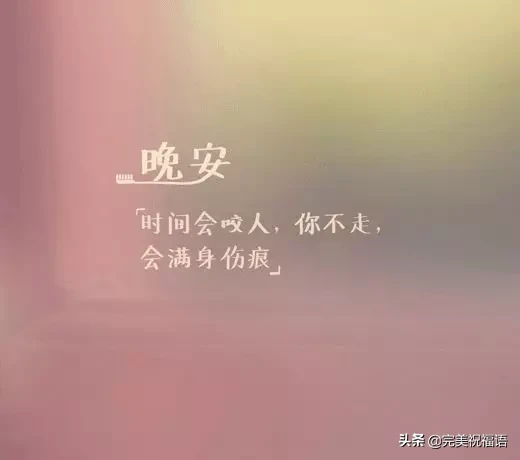 晚安心语正能量简短优美的句子