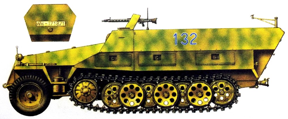 二战德国半履带装甲车之251/1型半履带装甲运兵车（二）